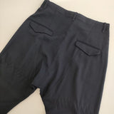 GOOD GRIEF イージースラックス ウール混 XS サルエルパンツ ネイビー レディース グッド グリーフ【中古】5-0816G∞