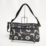 marimekko NEAT CROSSBODY MINI UNIKKO S ウニッコ ショルダーバッグ ブラック ベージュ レディース マリメッコ【中古】5-0929G∞