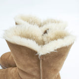 UGG ムートンブーツ 刺繍 S/N3216 24cm ブーツ ベージュ レディース アグ【中古】5-1023T◎