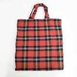 R&D.M.Co- チェック トートバッグ レッド レディース オールドマンズテーラー【中古】5-1021T◎