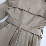 KEITA MARUYAMA コットン ベルト付き トレンチコート ベージュ レディース ケイタマルヤマ【中古】5-0816M∞