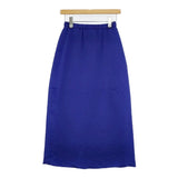 ROKU 6 BEAUTY&YOUTH 24SS サテンスカート 定価15400円 8624-299-0132-7530 ロングスカート ブルー レディース ロクビューティアンドユース【中古】5-1021G△