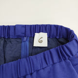 ROKU 6 BEAUTY&YOUTH 24SS サテンスカート 定価15400円 8624-299-0132-7530 ロングスカート ブルー レディース ロクビューティアンドユース【中古】5-1021G△