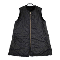 Barbour ビームス購入 Liner Vest ライナーベスト フェイクファー 232LLIS002 リバーシブル ベスト ブラック レディース バブアー【中古】5-0801T△