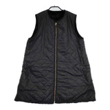 Barbour ビームス購入 Liner Vest ライナーベスト フェイクファー 232LLIS002 リバーシブル ベスト ブラック レディース バブアー【中古】5-0801T△
