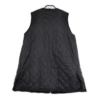 Barbour ビームス購入 Liner Vest ライナーベスト フェイクファー 232LLIS002 リバーシブル ベスト ブラック レディース バブアー【中古】5-0801T△