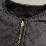 Barbour ビームス購入 Liner Vest ライナーベスト フェイクファー 232LLIS002 リバーシブル ベスト ブラック レディース バブアー【中古】5-0801T△