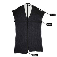Anggae 24AW ニットベスト 定価18920円 ジャーナルスタンダード購入 24080463000430 ベスト チャコールグレー レディース アンゲ【中古】5-0801T△