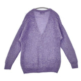 cassette カセット mohair shaggy C/D 定価46200円 WISM モヘヤ カーディガン 23AW パープル メンズ【中古】5-0823T∞