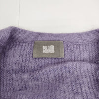 cassette カセット mohair shaggy C/D 定価46200円 WISM モヘヤ カーディガン 23AW パープル メンズ【中古】5-0823T∞