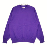 Yonetomi WAVE COTTON KNIT PULLOVER 定価20900円 ジャーナルスタンダード別注 ニット 24AW パープル メンズ ヨネトミ/米富繊維【中古】5-0511M♪