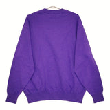 Yonetomi WAVE COTTON KNIT PULLOVER 定価20900円 ジャーナルスタンダード別注 ニット 24AW パープル メンズ ヨネトミ/米富繊維【中古】5-0511M♪
