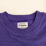 Yonetomi WAVE COTTON KNIT PULLOVER 定価20900円 ジャーナルスタンダード別注 ニット 24AW パープル メンズ ヨネトミ/米富繊維【中古】5-0511M♪