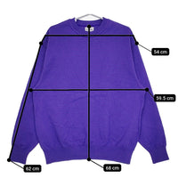 Yonetomi WAVE COTTON KNIT PULLOVER 定価20900円 ジャーナルスタンダード別注 ニット 24AW パープル メンズ ヨネトミ/米富繊維【中古】5-0511M♪