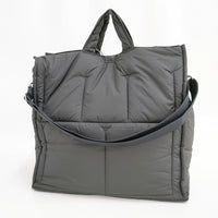 hALON アーロン パディング ビッグトートバッグ 定価23100円 24F13G0297 ショルダーバッグ ブラック ユニセックス【中古】5-0918G∞