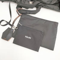 hALON アーロン パディング ビッグトートバッグ 定価23100円 24F13G0297 ショルダーバッグ ブラック ユニセックス【中古】5-0918G∞