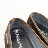 ALBEROLA メリージェーン 厚底 ベロア素材 サイズ38 シューズ・靴 ブラウン レディース アルベローラ【中古】5-1117T◎