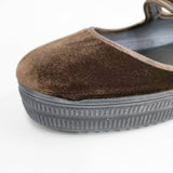 ALBEROLA メリージェーン 厚底 ベロア素材 サイズ38 シューズ・靴 ブラウン レディース アルベローラ【中古】5-1117T◎