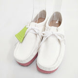 Clarks スウェード ワラビー サイズUK5 61210398 シューズ・靴 ホワイト ピンク レディース クラークス【中古】5-0908G◎