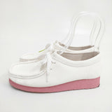 Clarks スウェード ワラビー サイズUK5 61210398 シューズ・靴 ホワイト ピンク レディース クラークス【中古】5-0908G◎