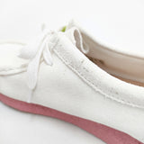 Clarks スウェード ワラビー サイズUK5 61210398 シューズ・靴 ホワイト ピンク レディース クラークス【中古】5-0908G◎