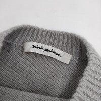 mina perhonen rombo aaa8722 アルパカウール 定価71500円 セーター ニット グレー レディース ミナペルホネン【中古】5-0801T△
