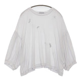 mina perhonen choucho za8608 サイズ40 カシミア混 定価25300円 カットソー ライトグレー レディース ミナペルホネン【中古】5-0622S♪