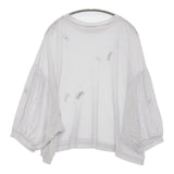 mina perhonen choucho za8608 サイズ40 カシミア混 定価25300円 カットソー ライトグレー レディース ミナペルホネン【中古】5-0622S♪