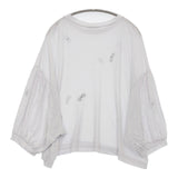 mina perhonen choucho za8608 サイズ40 カシミア混 定価25300円 カットソー ライトグレー レディース ミナペルホネン【中古】5-0622S♪