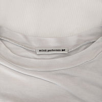 mina perhonen choucho za8608 サイズ40 カシミア混 定価25300円 カットソー ライトグレー レディース ミナペルホネン【中古】5-0622S♪