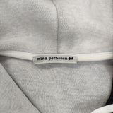 mina perhonen slappe za8629 定価38500円 スウェット サイズ40 ジップアップ パーカー ネイビー レディース ミナペルホネン【中古】5-1021M△