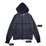 mina perhonen slappe za8629 定価38500円 スウェット サイズ40 ジップアップ パーカー ネイビー レディース ミナペルホネン【中古】5-1021M△