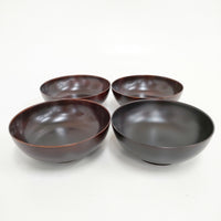 お椀 4点セット 食器 ブラウン レディース【中古】5-0508G◎