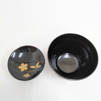 漆器 蓋付きお椀 5個セット 食器 ブラウン レディース【中古】5-0508G◎
