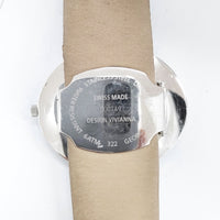 Georg Jensen ミラーダイヤル ヴィヴィアンナ オーバル 腕時計 ホワイト レディース ジョージジェンセン【中古】5-0522G◎