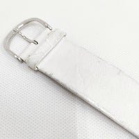 Georg Jensen ミラーダイヤル ヴィヴィアンナ オーバル 腕時計 ホワイト レディース ジョージジェンセン【中古】5-0522G◎