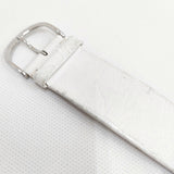 Georg Jensen ミラーダイヤル ヴィヴィアンナ オーバル 腕時計 ホワイト レディース ジョージジェンセン【中古】5-0522G◎