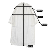 pageaeree 新品 定価22000円 コットン ハーフボタン プルオーバー ワンピース ホワイト レディース パージュアエレ【中古】5-0906M∞