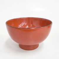 漆器 お茶碗 お吸い物椀 食器 レッド レディース【中古】5-0508G◎