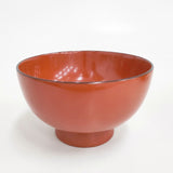 漆器 お茶碗 お吸い物椀 食器 レッド レディース【中古】5-0508G◎