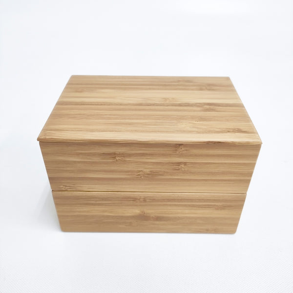 未使用品 竹製二段弁当箱 曲げわっぱ その他雑貨 ベージュ レディース【中古】5-0508G◎
