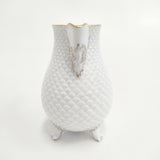 Ludwigsburg ルードヴィヒスブルグ ミルクジャグ クリーマーポット アンティーク 食器 ホワイト ゴールド レディース【中古】5-0510G◎