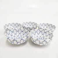 小皿 5個セット 皿 ホワイト ブルー レディース【中古】5-0510G◎