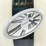 CARTIER HYPNOSE イプノーズ CRWJ301949 ケースホワイトゴールド K18WG フルダイヤ ダイヤモンド357石 AH済 腕時計 レディース カルティエ【中古】5-1012G◆