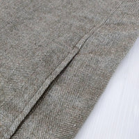 GALERIE VIE ウールリネンツイード ロングジレ 定価49500円 23-07-24-07231 ベスト カーキ ベージュ レディース ギャルリーヴィー【中古】5-0801T△