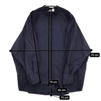 1er Arrondissement タイプライターコクーンシャツ 定価23100円 b1032aft022 ブラウス シャツ ネイビー レディース プルミエアロンディスモン【中古】5-0906M∞