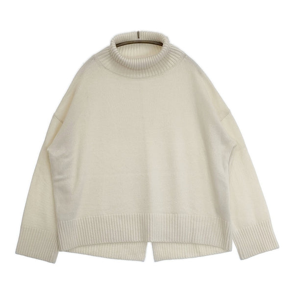 Whim Gazette ウールタートルニット 定価28600円 WGZ1032205A0013 カシミヤ混 セーター ニット オフホワイト レディース ウィムガゼット【中古】5-0801T△