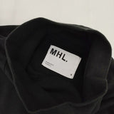 MHL. ORGANIC COTTON THERMAL JERSEY 595-2269504 長袖Ｔシャツ カットソー ロンＴ 22AW ブラック レディース エムエイチエル【中古】5-0906M∞