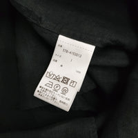 MARGARET HOWELL SHIRTING LINEN 定価36300円 578-4153013 バンドカラーシャツ 24SS Dグリーン レディース マーガレットハウエル【中古】5-0429M♪