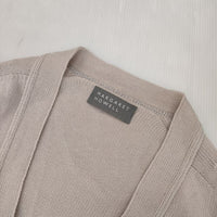 MARGARET HOWELL スコットランド製 589-4164002 コットン カーディガン 24SS ベージュ レディース マーガレットハウエル【中古】5-0827M∞